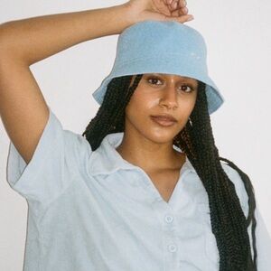 Tissu Quotidien Terry Bucket Hat Blue